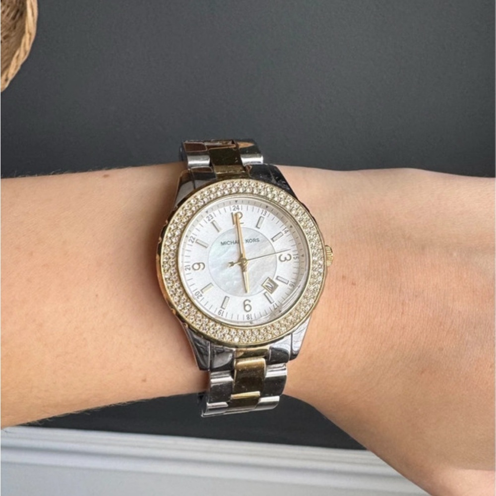 Michael Kors Two-Tone Gold and Silver Watch